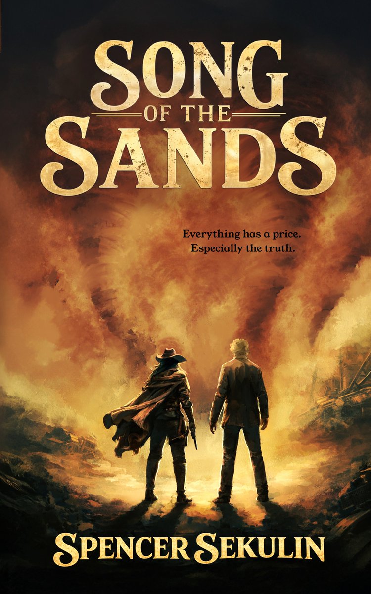 Available now! My latest story, Song of the Sands, a novel packed with gun-slinging, magic, and other such fun, can be found in print or eBook. Find out more at:
Splinter Press: splinterpress.com/products/song-… 
Kobo: kobo.com/ca/en/ebook/so…
Amazon: amazon.ca/gp/product/B0G…