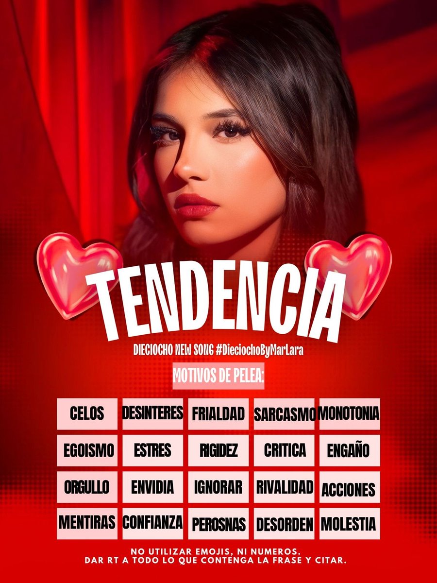 🚨TENDENCIA🚨
 HILO 7

⭐Frase: DIECIOCHO NEW SONG
#DieciochoByMarLara 

🏁OBJETIVO: Responde cada hilo según la temática del edit. 
⏰8:20 P.M dirígete a <a href="/GironLara_Ec/">girónlara_ec 🇪🇨💗⭐</a> 
🚫No emojis, números. 
✅Da RT

Tema en Spotify 👇🏼
open.spotify.com/album/3TGYZ8lX…