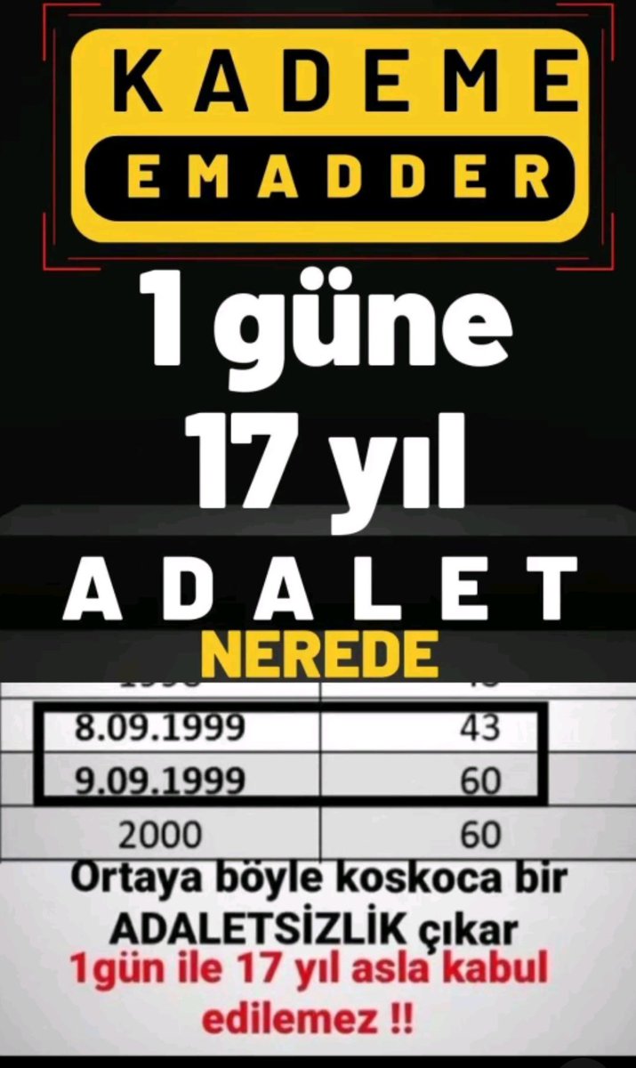 Hakkimiz olani verin iki ayini yaştaki insanin arasinda 17 yil olamaz acil kademe #VakitKademeVakti