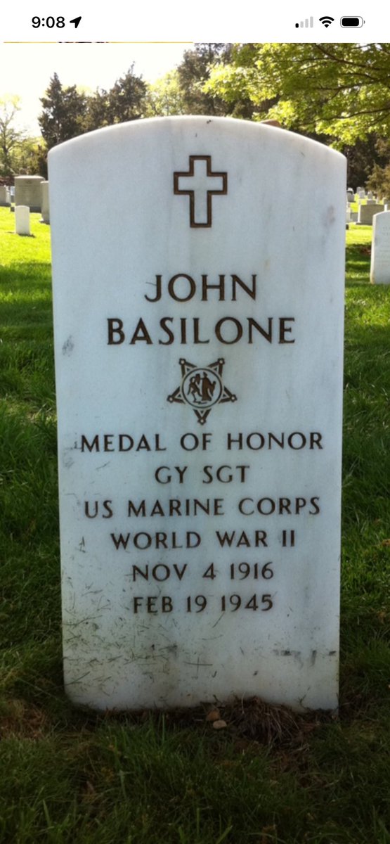 One of 6800 Americans lost at Iwo Jima, killed today 19 February, Japanese time.