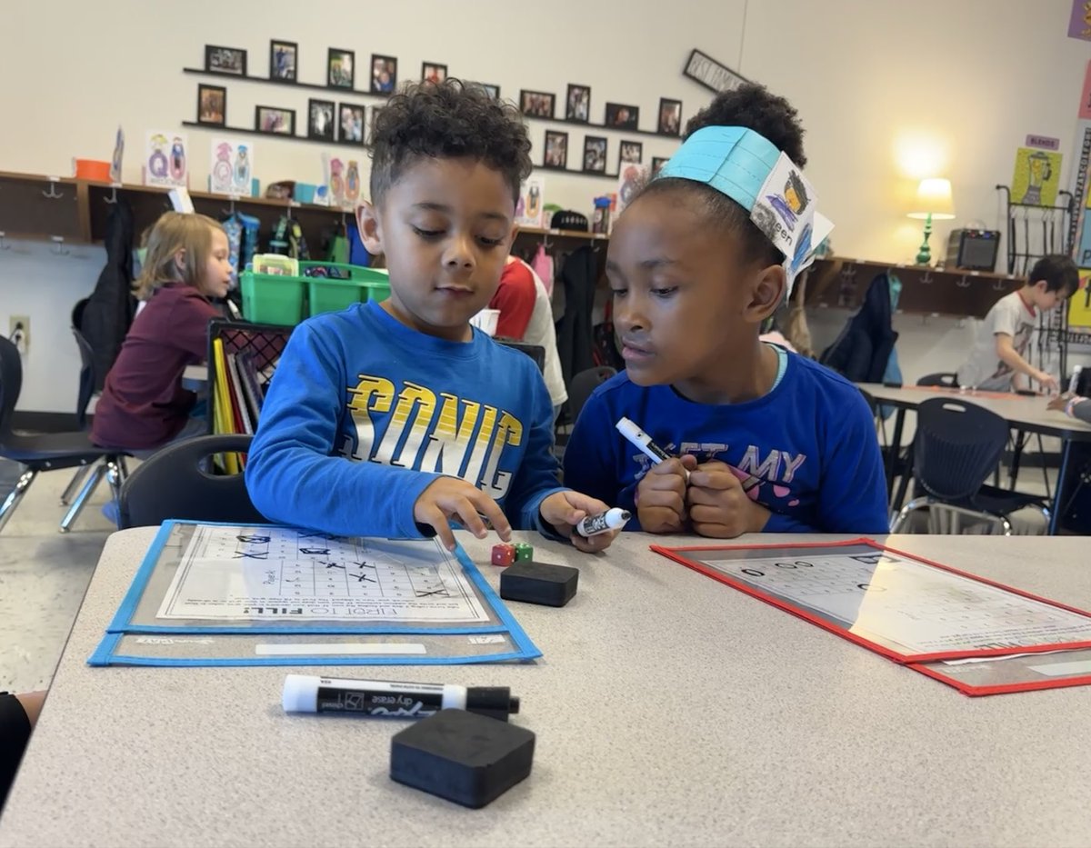 We practiced our counting on strategy with an addition game! #SCEsoars