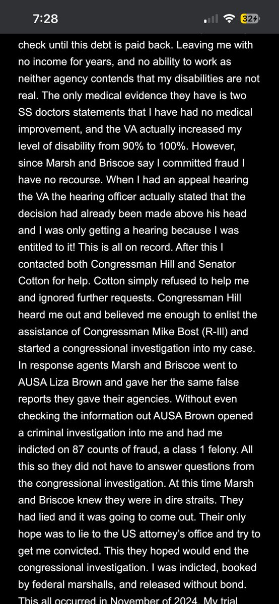 rsyingl's tweet photo. @VFWHQ Please help me understand how a VA OIG agent can file a false report against a veteran full of lies and fabricated evidence with no repercussions. https://t.co/817lmIFE2M