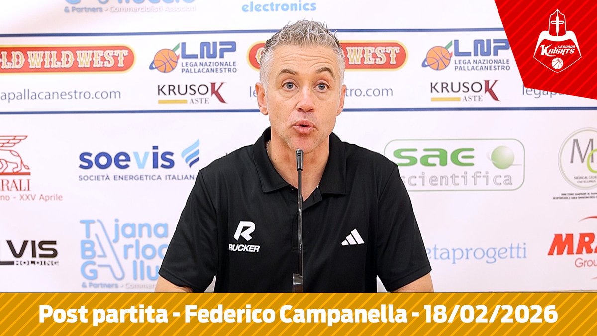 Coach Campanella elogia i suoi per la gara alla Soevis Arena contro i Knights

youtube.com/watch?v=S9Gtri…