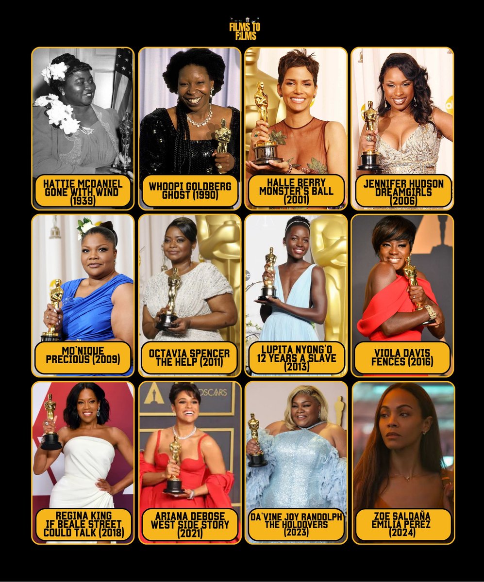 filmstofilms_'s tweet image. Black actresses who have won the Oscar. As of 2026, Halle Berry remains the only Black woman to have won the Oscar for Actress in a Leading Role.