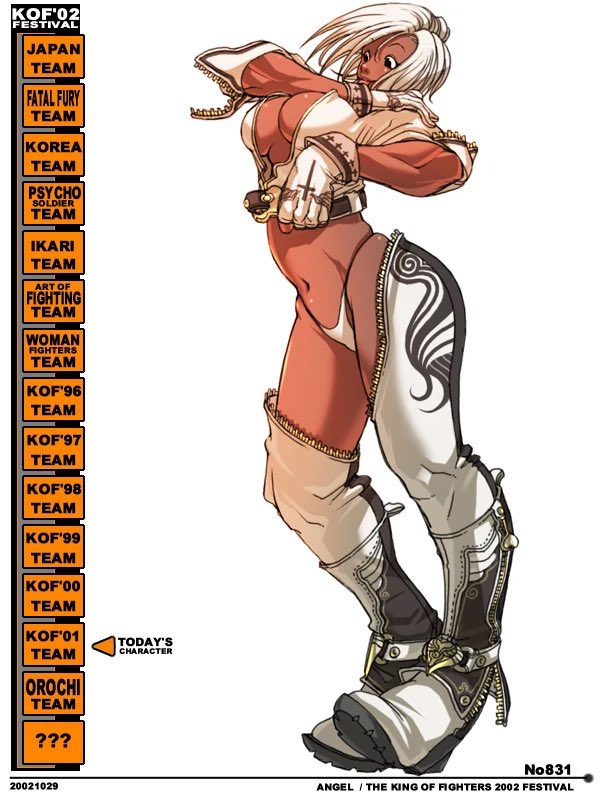 Angel’s The King of Fighters 2002 Festival: art by Falcoon.

#artwork #KOF #illustration #Angel #SNK