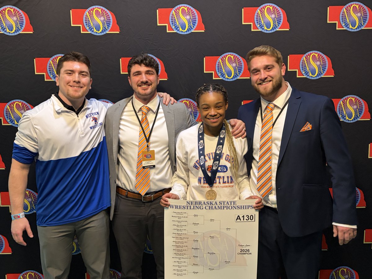 2022Wolverine's tweet photo. Two time State Champion! Congratulations Kalynn!!We are Westview Proud. 
Way to go Coaches! https://t.co/RgNo46K5PT