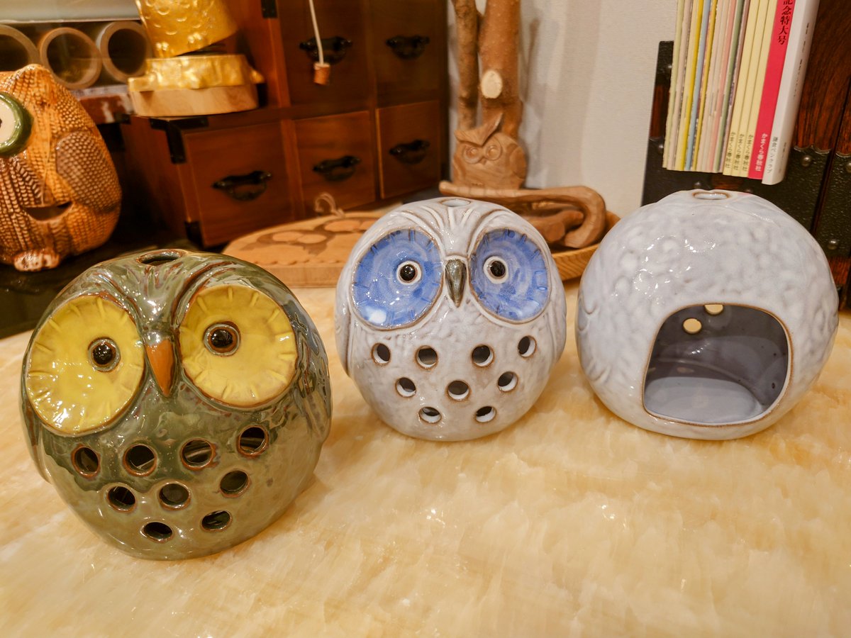 2/26（木）【今日のふくろう】 キャンドルスタンドふくろうちゃん