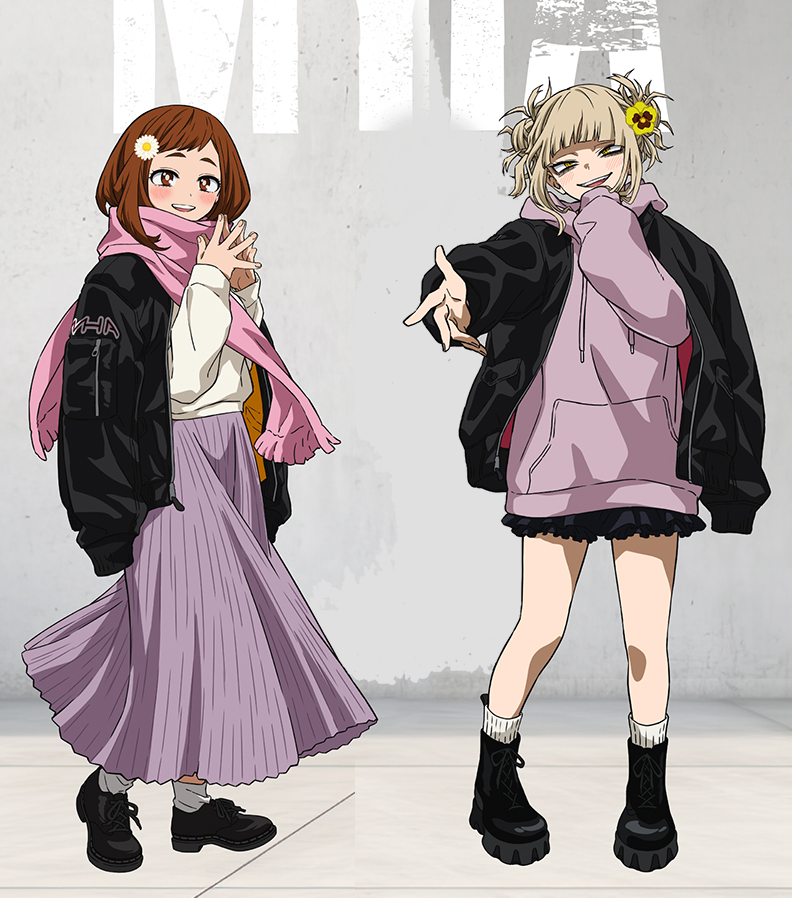 they're matching flowers in their hair 🌸🌻