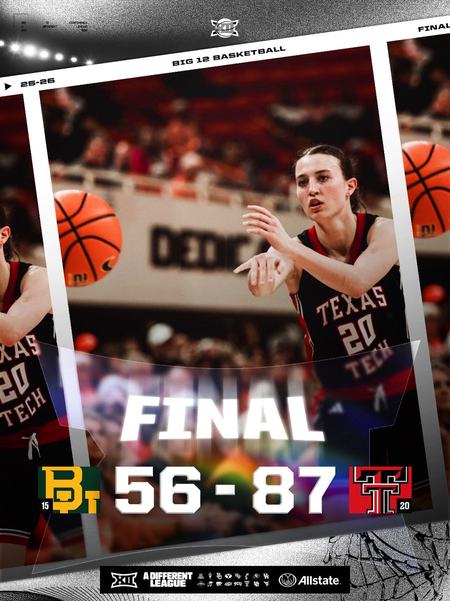 Big12Conference's tweet photo. BIG W at home for the Lady Raiders 💪

#Big12WBB | @LadyRaiderWBB https://t.co/47cGAydKLE