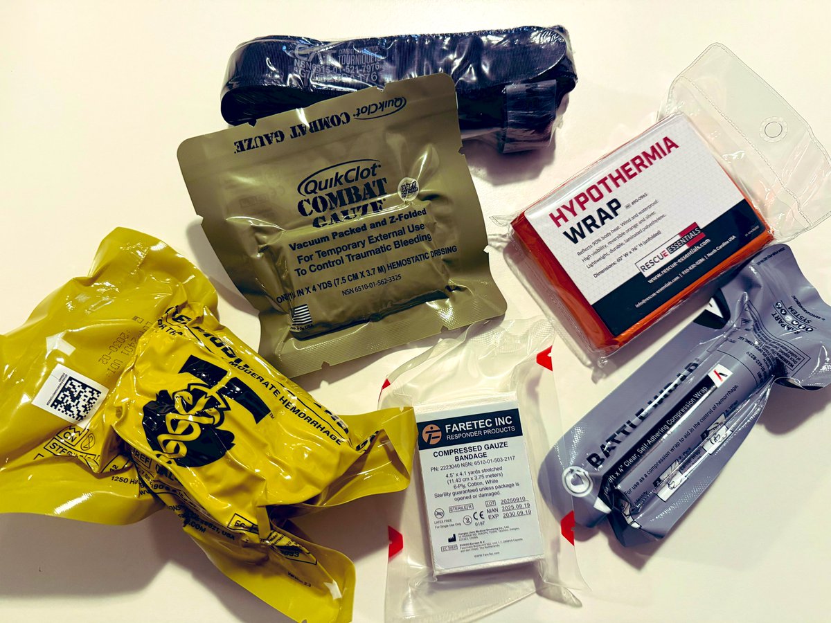 Gear in my IFAK was nearing expiry so decided it was time to do a refresh. New stuff just showed up. 

Time to repack my kits…

Uncontrolled bleeding is the #1 preventable cause of accidental death. It doesn’t take much to be prepared to save a life.