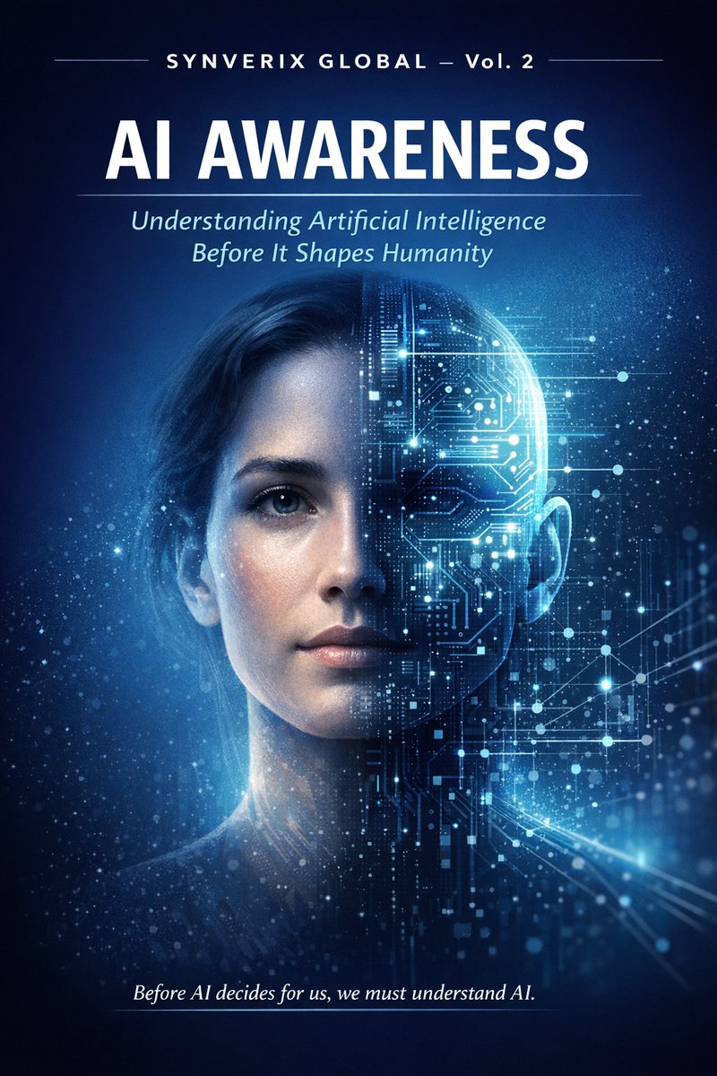 SynverixGlobal's tweet photo. AI is shaping our world.
Understanding it is no longer optional.
Synverix Global – Vol. 2
An AI Awareness Campaign.
Before AI decides for us,
we must understand AI.
#AIAwareness #SynverixGlobal #ResponsibleAI #HumanCentricAI https://t.co/OIBpoLvtWO