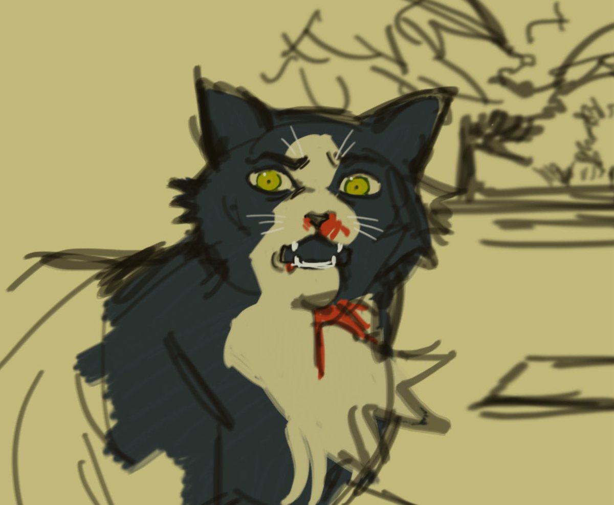 yuusukemoment's tweet photo. whitethroat warrior cat :( he didnt deserve what hapened https://t.co/HeitMcL0ee