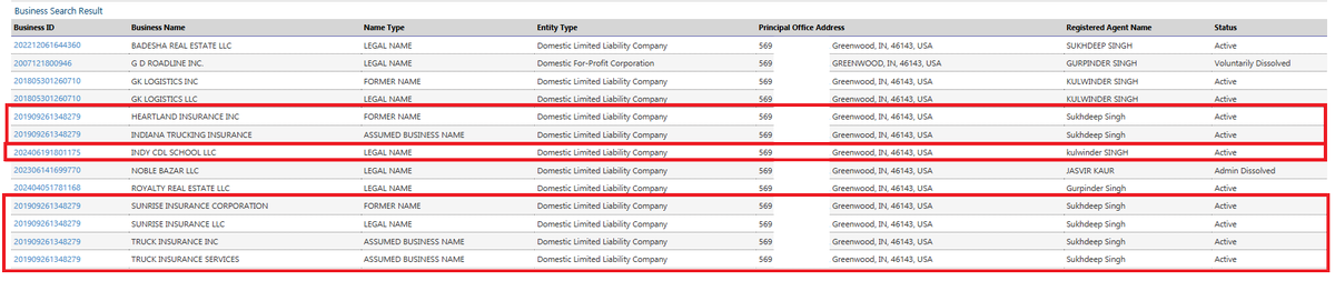 One house has a CDL School and 6 Trucking insurance companies coming out of it.

This is WAY bigger than we think.