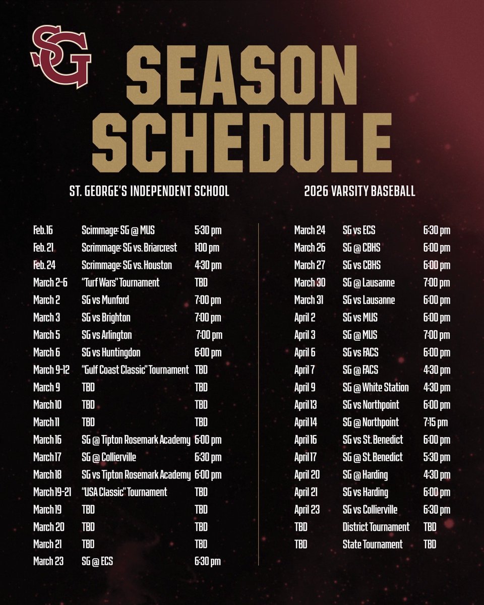 St. George’s Baseball tweet media