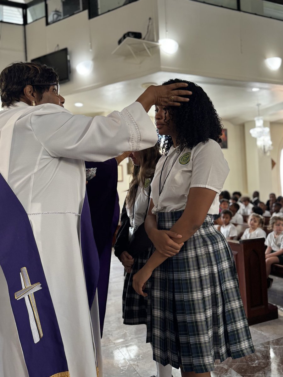 AllSaintsVI's tweet photo. Today, All Saints Cathedral School entered the sacred season of Lent. We celebrated our all-school Ash Wednesday liturgy and received our ashes as a sign of humility, repentance, and trust in God’s mercy. https://t.co/BafzM33h1X