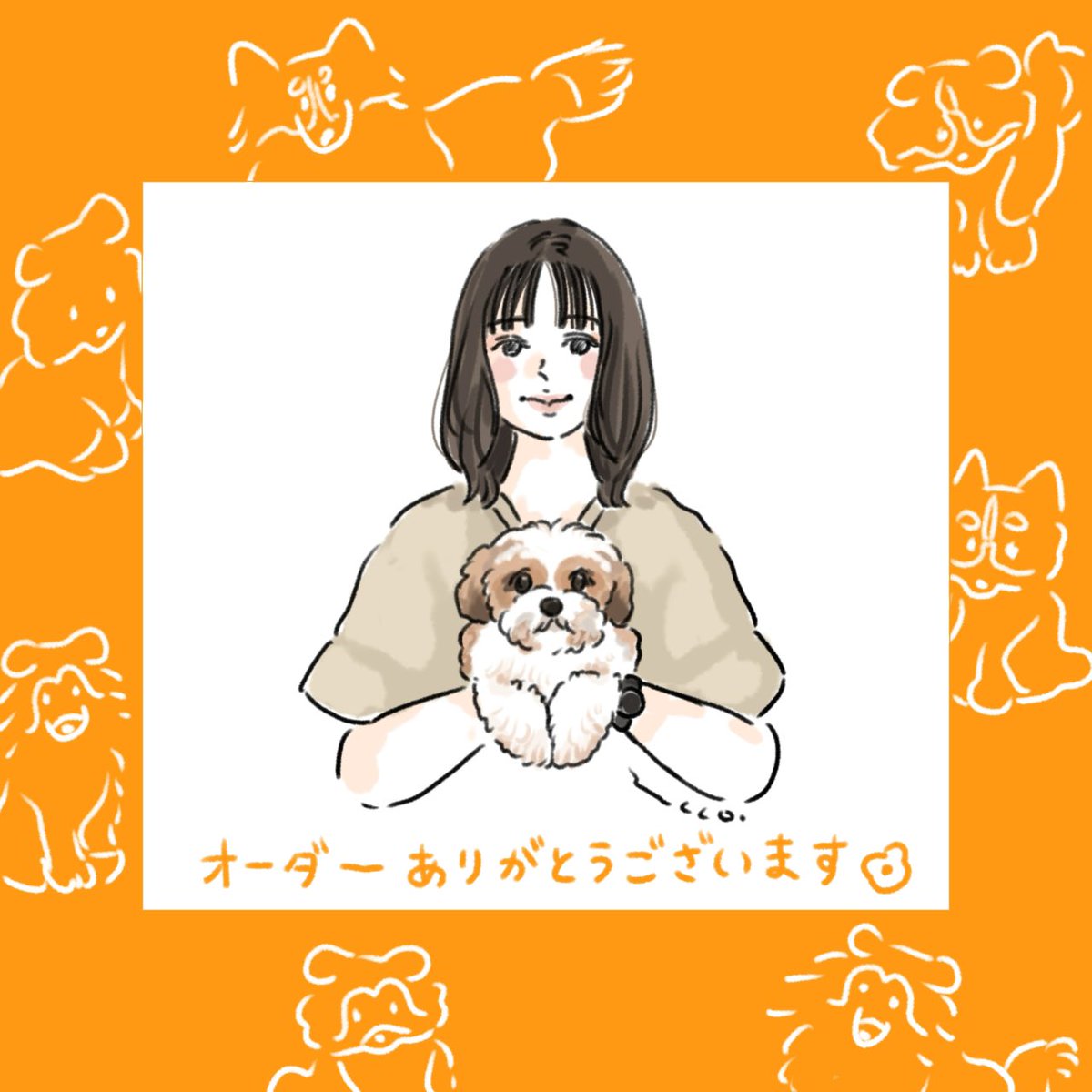 デジタルイラスト似顔絵】 ご紹介が大変遅くなってすみません