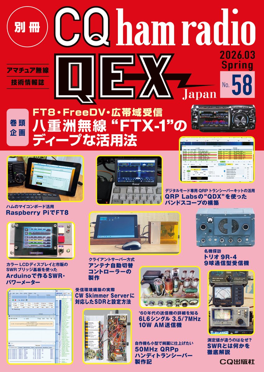 アマチュア無線の専門誌 月刊『CQ ham radio』毎月19日発売