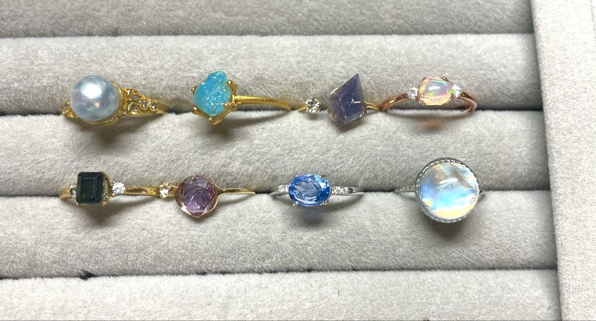 なんちゃってお仕立てをした指輪一覧
増えたわね