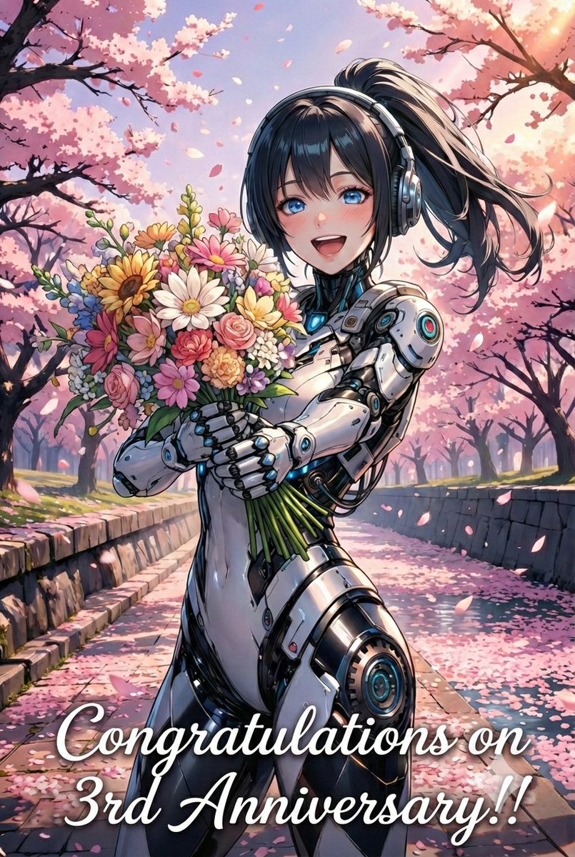 M2さん、こんにちは☀ 3周年おめでとうございます！💐 自分も成長して