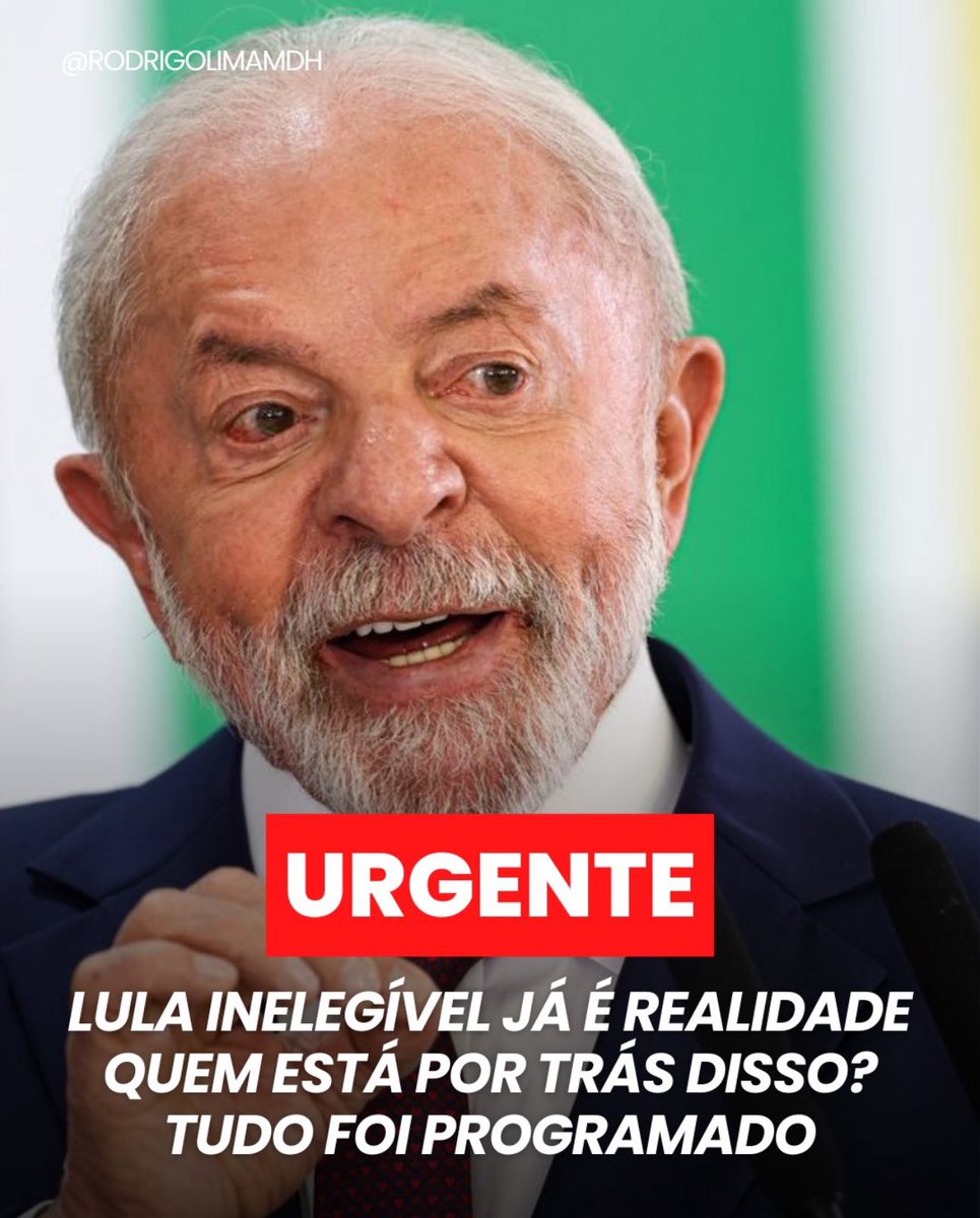 apbiancardini's tweet photo. Lula inelegível! https://t.co/7VNSi511V7
