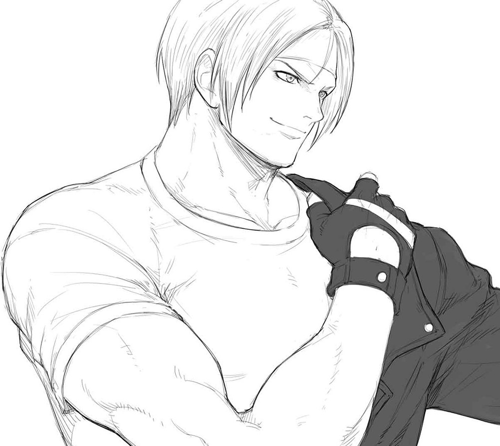 On this day 5 years ago, Kyo Kusanagi's special sketch for The