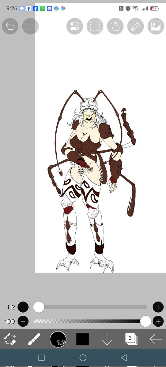 Estoy viendo como hacer el anuncio de comisiones y se me ocurrió acer una versión fem y aria de mi