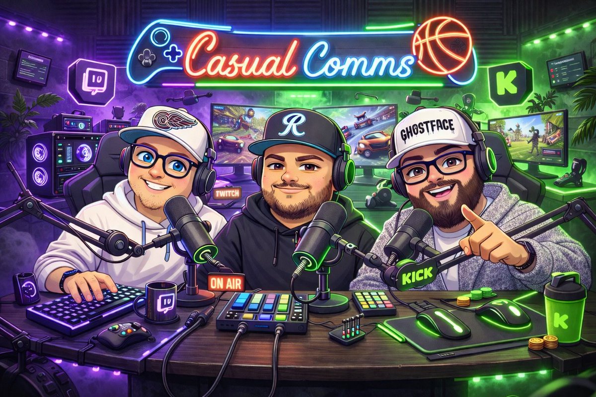Casual Comms Podcast Ep.3 Streamers and the games they play drops tomorrow at 3pm pst. Let’s talk about it

Kick.com/ooSTAXXoo