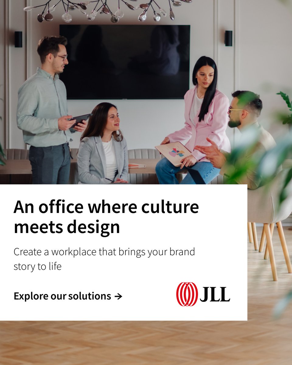 JLLIndia's tweet image. Your office space should embody your brand identity. At JLL, our design team works closely with you to develop comprehensive design solutions that reflect your company culture.

Partner with us, today. tinyurl.com/2s3mnfyt

#OfficeCulture #WorkplaceDesign