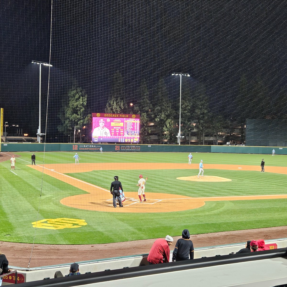 joefav's tweet image. Second stop February baseball. #USC and #lmu with a nice usher from Rego Park and Forest Hills HS