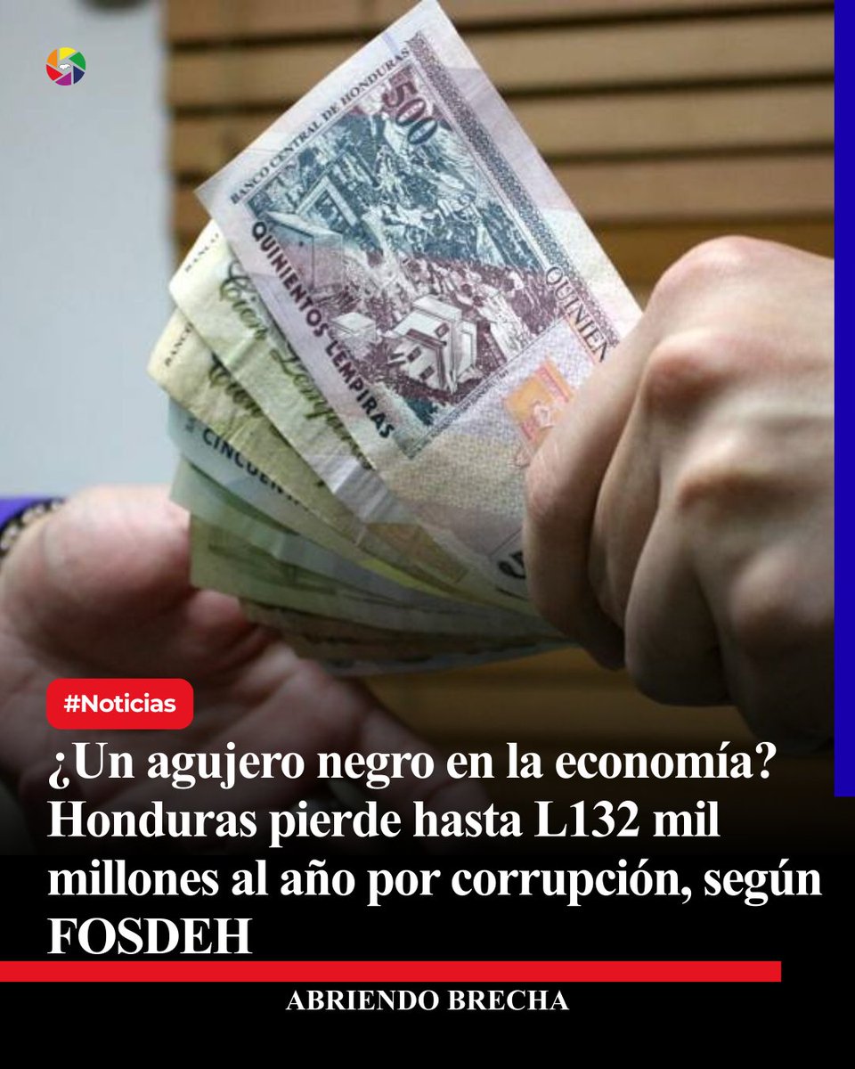 #ABNoticias Honduras pierde hasta L132 mil millones al año por corrupción, según FOSDEH
#AbriendoBrecha    

abriendobrecha.tv/economia/un-ag…