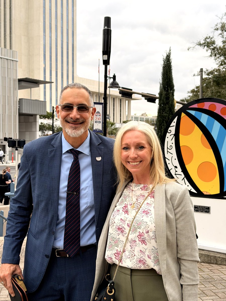 My good friend <a href="/GeorgeSayour/">George Sayour</a> crossed paths with my beautiful wife today in Tallahassee. Just two saints doing the Lord's work. Saving souls and saving babies. ❤️