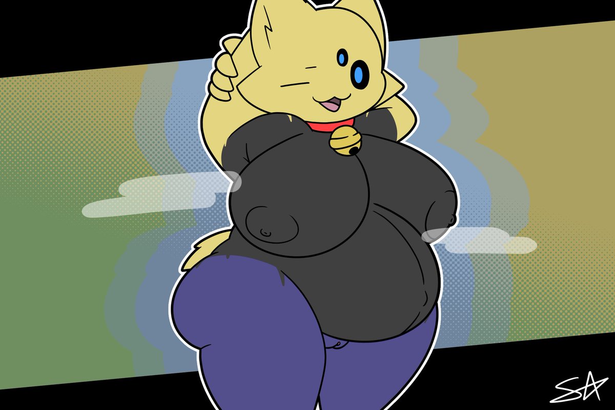 The one thing about owning a cat is learning that the cat actually owns you-

This lovely spider belongs to <a href="/IrisSilvia_/">Iris Silvia</a>!

Contains Mega Preggo, and a lightly scratched up and "clothed" alt!