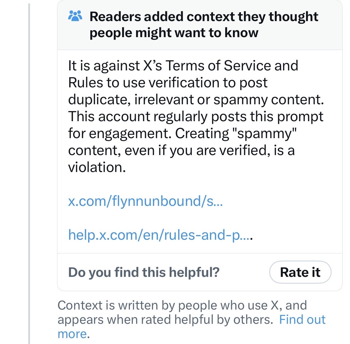 This is the first time i have seen this under someone's post with