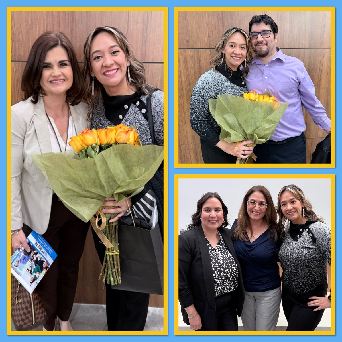 NoraMacias_MCE's tweet photo. Congratulations to Ceyra Ropele, our Teacher of Year, and to the incredible Dual Language TOYs from Hueco and Dr. Sue Shook! 🌟 Our Dual Language program thrives because of these inspiring educators! We are so proud of you! 👏📚#AchieveYourNextLevel #TeamSISD #DualLanguageAcademy https://t.co/KteapZpOSt