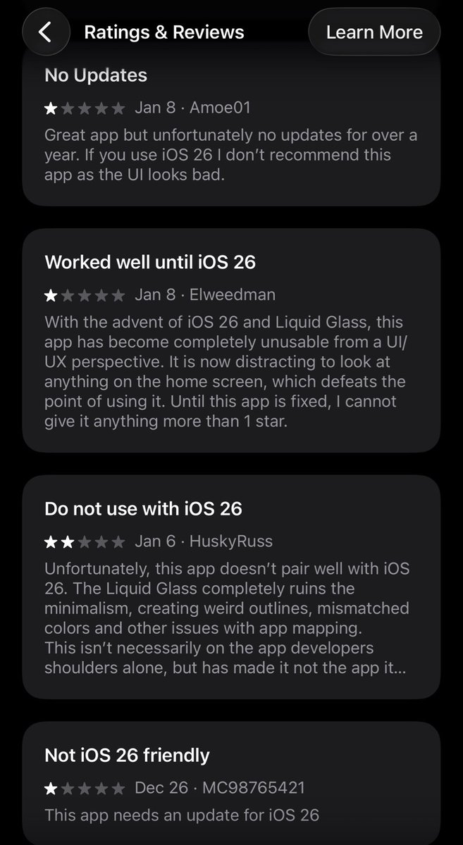 Reviews for an app with a one time payment. Everyone asks for no subscriptions until they realize that incentives are not aligned.