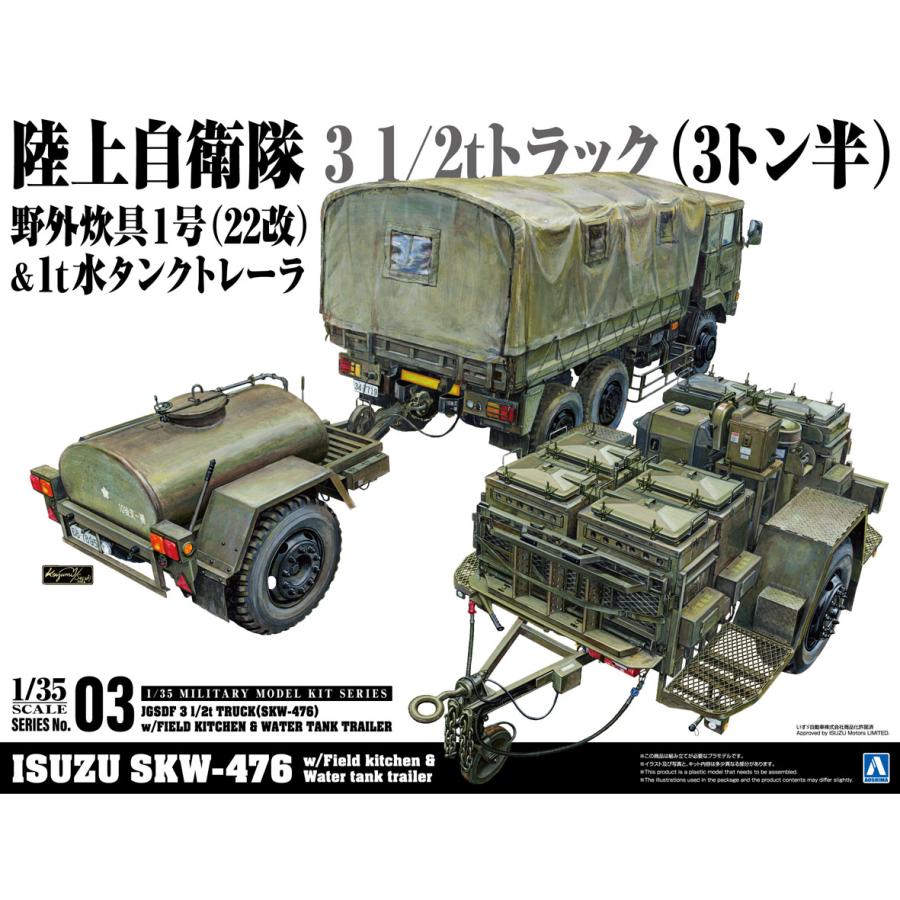 📢#アオシマ 再生産情報🌟 1/35 #ミリタリーモデルキット ○73式大型