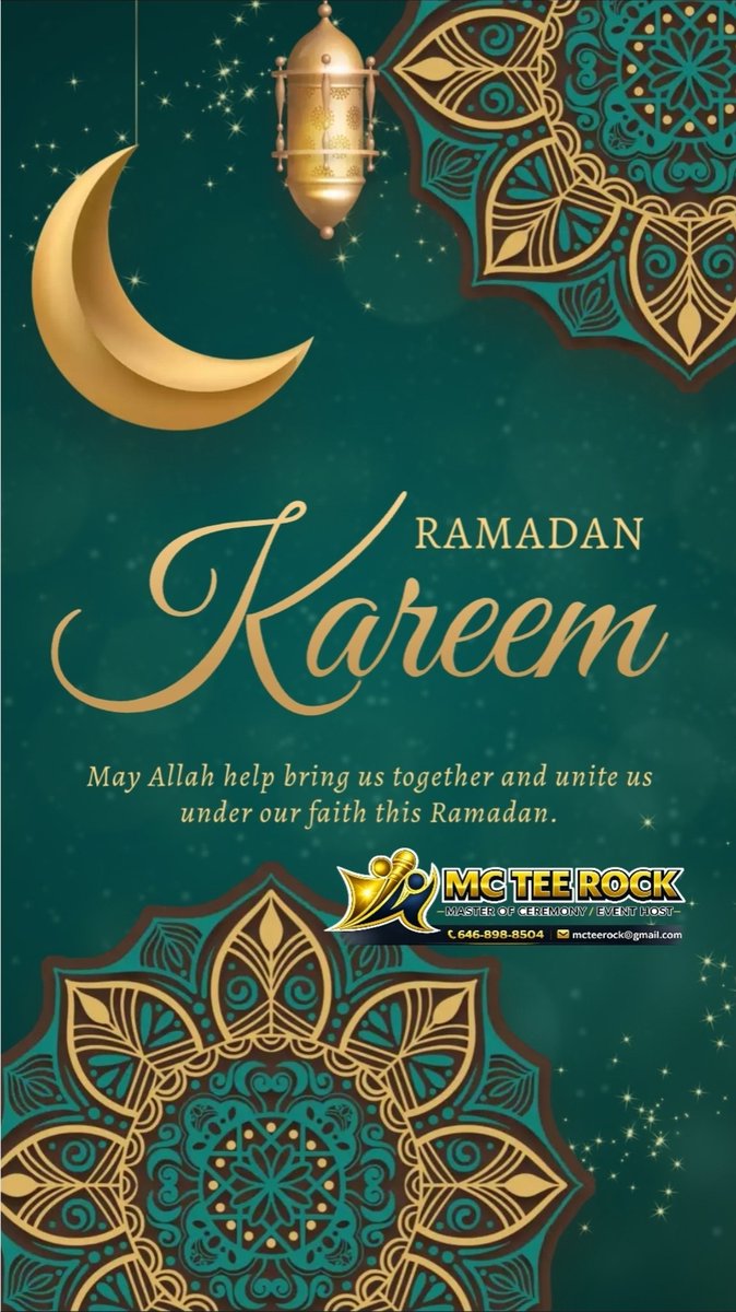 mc_t_rokc's tweet photo. Ramadan Kareem 🌙✨
To our esteemed Muslim families, leaders, and community pillars — as this sacred month of reflection and fasting begins, may your homes be filled with peace, divine favor, and generational blessings. 
#LuxuryEvents
#EliteCelebrations
#VIPExperience
#DMVLuxury https://t.co/H3c31gjAli