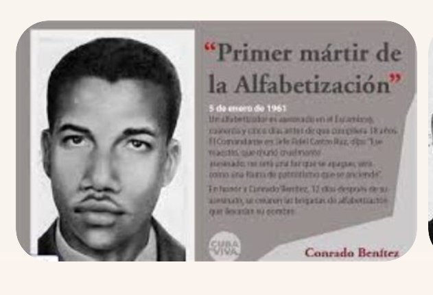 📖 Nació un 19 de febrero de 1942 en Matanzas, Conrado Benítez.  
Maestro voluntario, mártir de la Alfabetización.  
Su luz guía a #Cuba
#CubaEduca
#SanctiSpíritusEnMarcha 🇨🇺