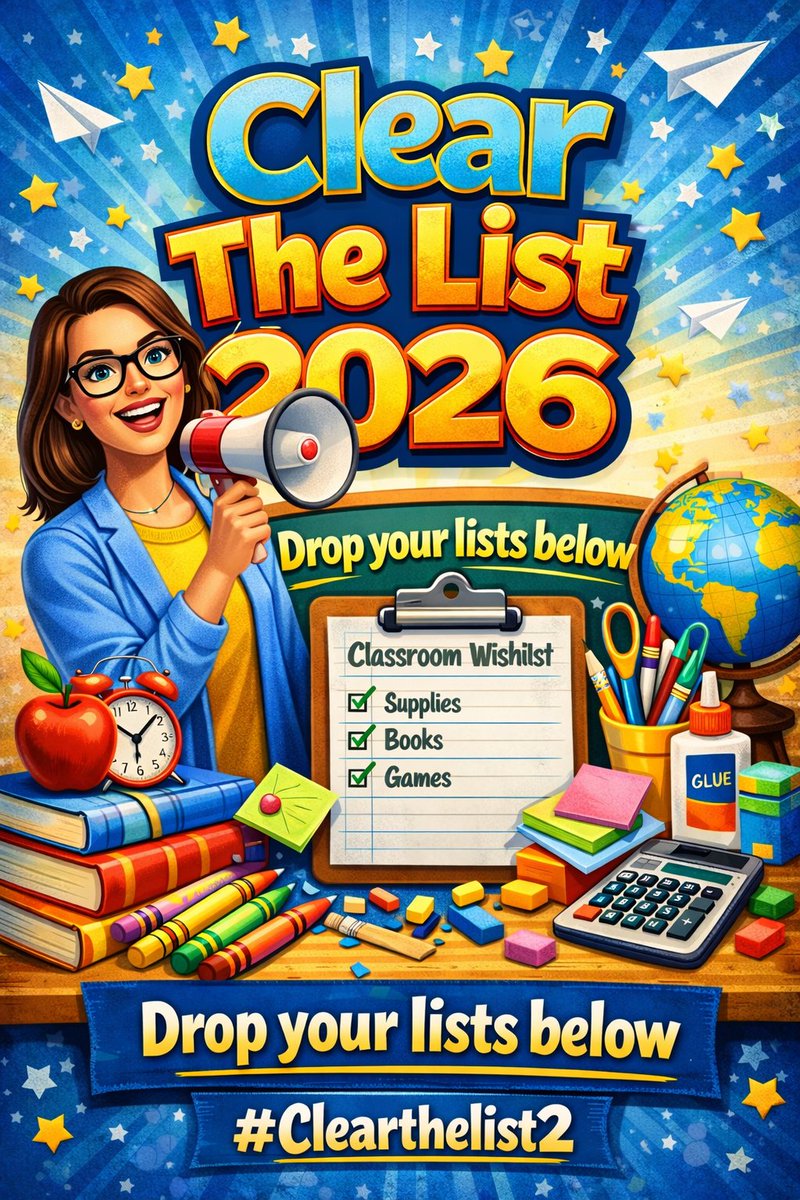 ClearTheList – Helping Teachers Clear Their Lists tweet media