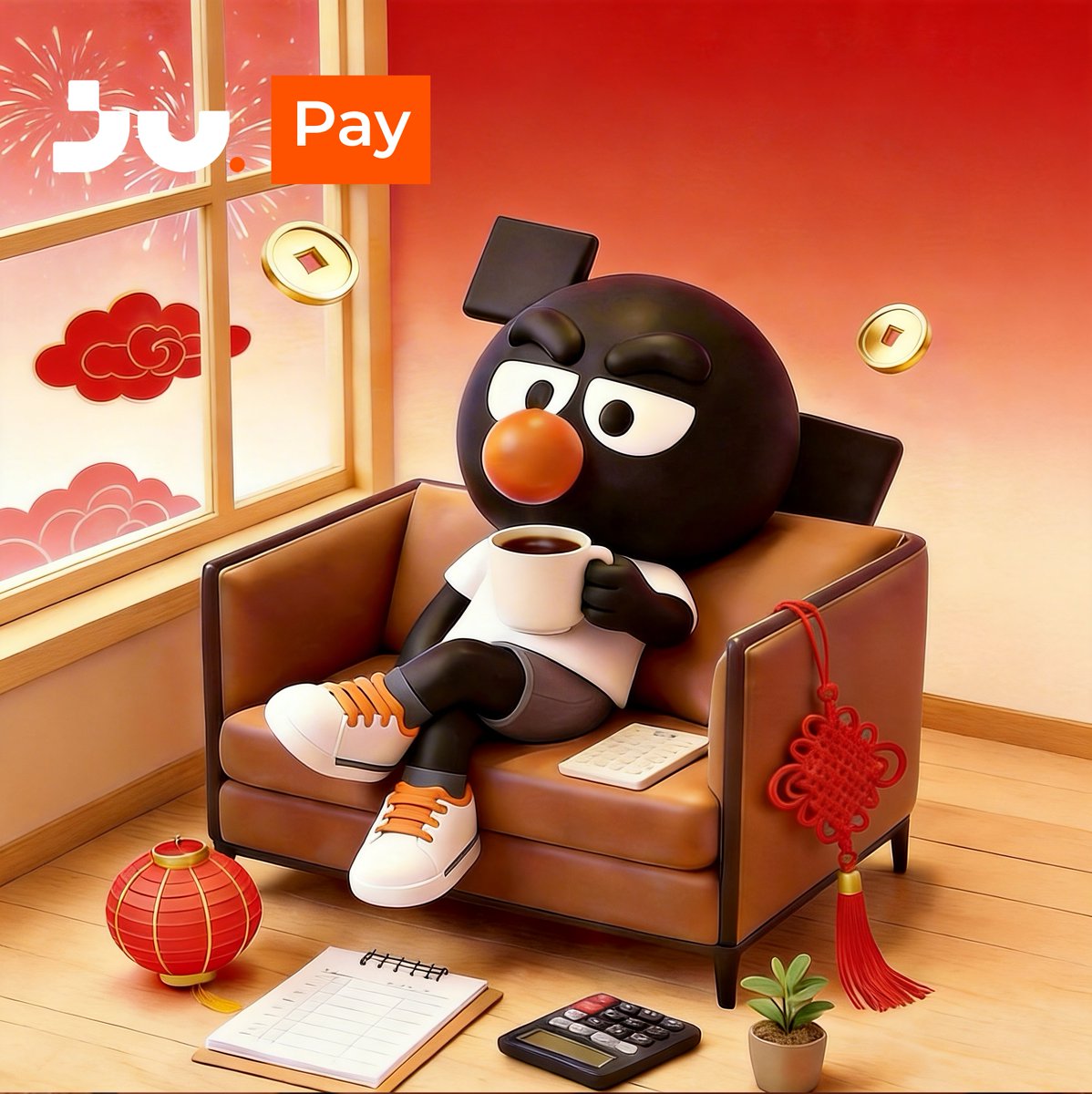 宅在家，也要把生活安排得明明白白 ☕  入金、出金、支付，一个 JuPay 搞定。
宜：管理资产、日常使用
忌：操作繁琐
#JuPay #Web3生活 #加密应用