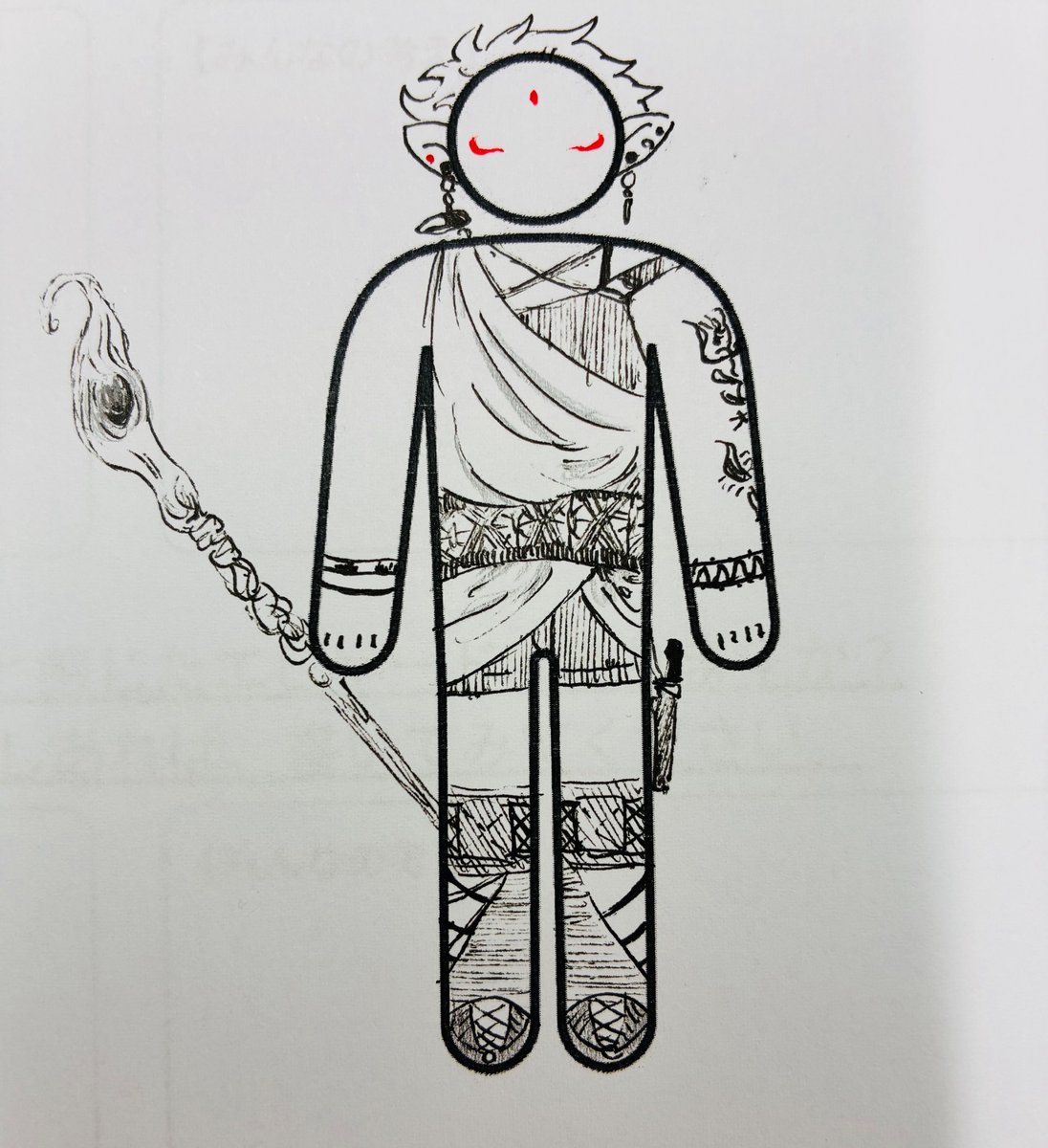 kanez_ew's tweet photo. 落書きエルフ https://t.co/YT1427a3vE