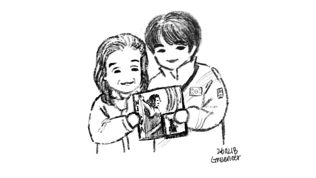 마음을 직접 표현해주신 밀바의 따님 넘 감사해서 그림으로나마 만남을 이뤄봤다..
마르티나님 고마워요. 당신의 메시지가 우리에게 얼마나 큰 위로와 감동이 되었는지 아마 당신은 모를 거예요. 고마워요 ❤️‍🩹
#26밀올 #greeneerjun