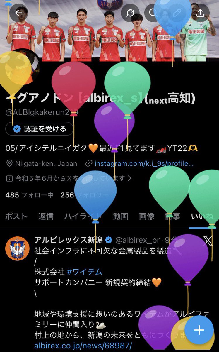 生まれました😊20歳になりました。
気負いしすぎずに、楽観的に前向きに生きていこうと思います。もちろんアルビの成長も見届けて、たくさんの勝ちを見せてほしいです！とりあえずホーム開幕戦の勝点3を誕生日プレゼントとして期待します。スワンでハルヲがしたいんだー！！！
