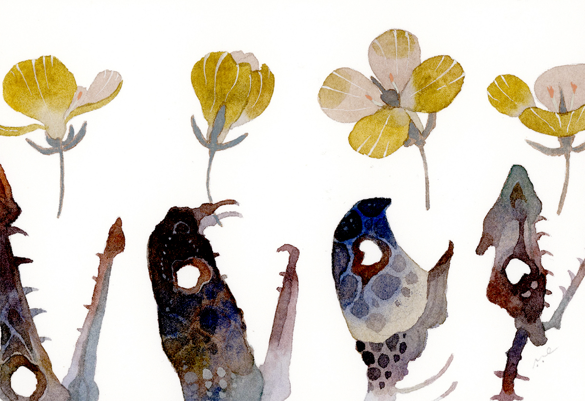 ひきぬいた疳の虫に花一つ供える
あなたも確かに私だった