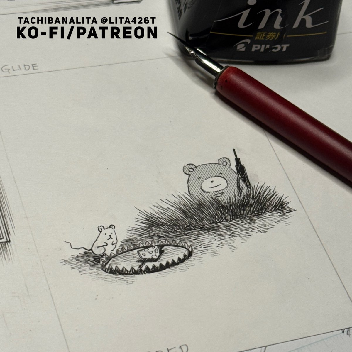 lita426t's tweet image. “Trapped” - no.7 of “52 Mamapon” with #inktober52