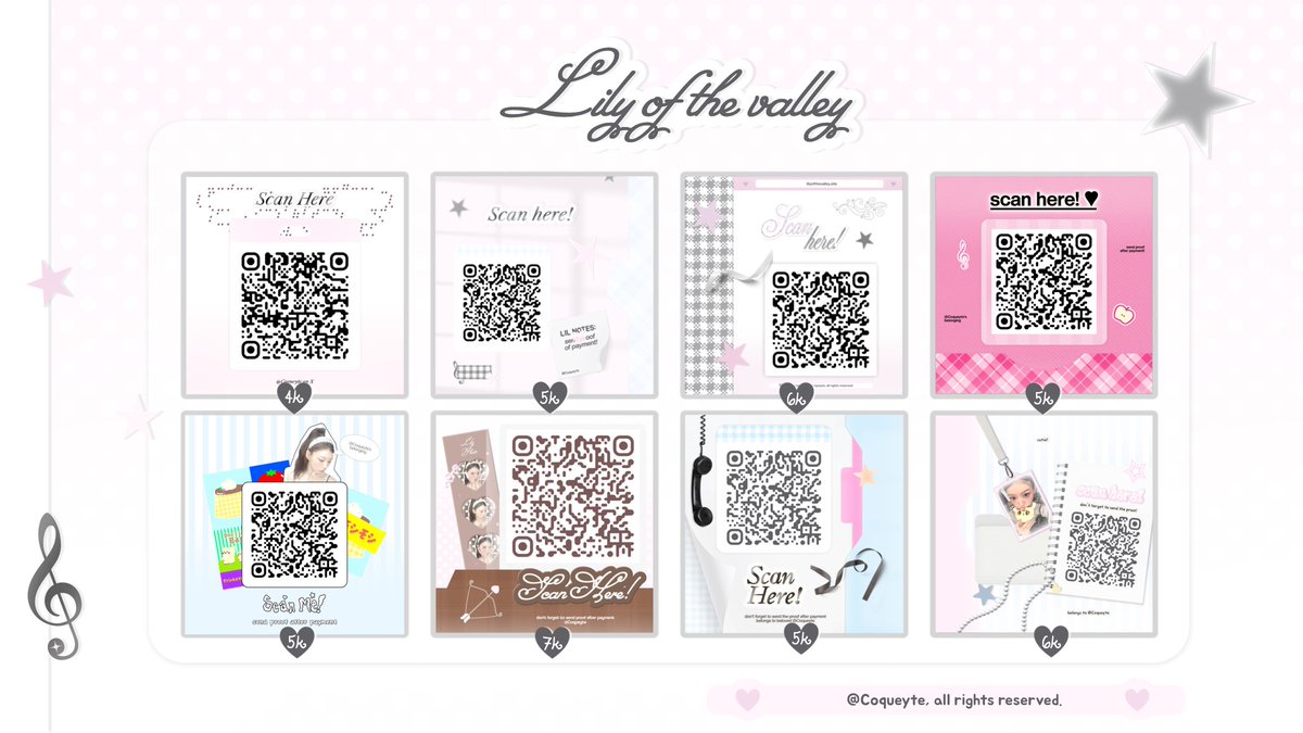 Coqueyte's tweet image. help  repost?  thank  you!  ♥︎  #zonauang

░ ₊˚ ‧ ♪  hi! karena sudah memasuki awal bulan ramadhan, Lily mau mengadakan DISKON 10% untuk semua katalog qr deco Lily dengan min. pembelian 5k! avail untuk sponsorship juga yaa. 🪽🎼