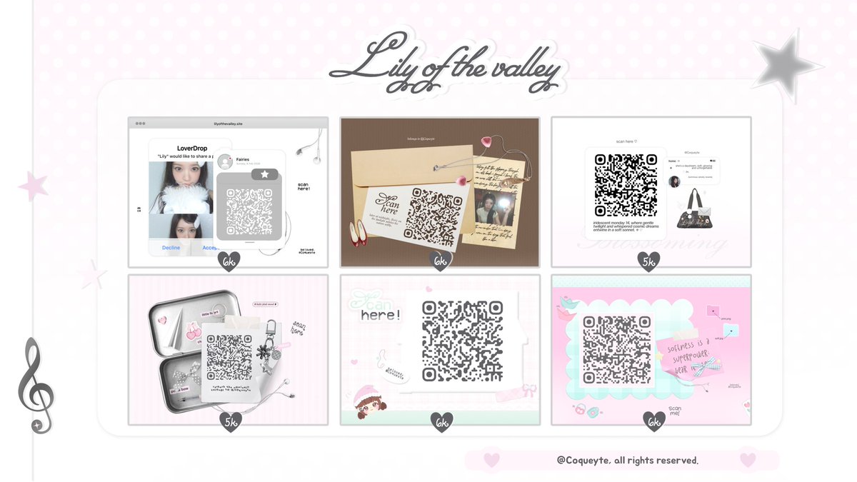 Coqueyte's tweet image. help  repost?  thank  you!  ♥︎  #zonauang

░ ₊˚ ‧ ♪  hi! karena sudah memasuki awal bulan ramadhan, Lily mau mengadakan DISKON 10% untuk semua katalog qr deco Lily dengan min. pembelian 5k! avail untuk sponsorship juga yaa. 🪽🎼