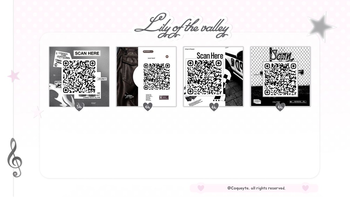 Coqueyte's tweet image. help  repost?  thank  you!  ♥︎  #zonauang

░ ₊˚ ‧ ♪  hi! karena sudah memasuki awal bulan ramadhan, Lily mau mengadakan DISKON 10% untuk semua katalog qr deco Lily dengan min. pembelian 5k! avail untuk sponsorship juga yaa. 🪽🎼