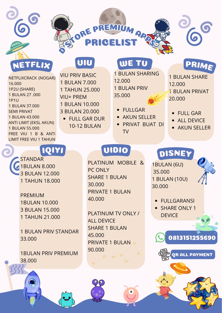 deeplyfeelin's tweet photo. WTS NETFLIX & ALL APK PREM DENGAN HARGA TERJANGKAU ,AMANAH , FAST UNTUK YANG CARI NET HARIAN BISA CHAT DULU UNTUK PL NYA DAN SETIAP PEMBELIAN ALLAPPS FREE VIU https://t.co/uHWbRIXYCW YU JAJAN SUNG CHAT KE LINK WA 👈🏻
#zonauang️ #zonajajan #zonaba #zonabu #premiumapp #netflix https://t.co/3L3JAyDz3m