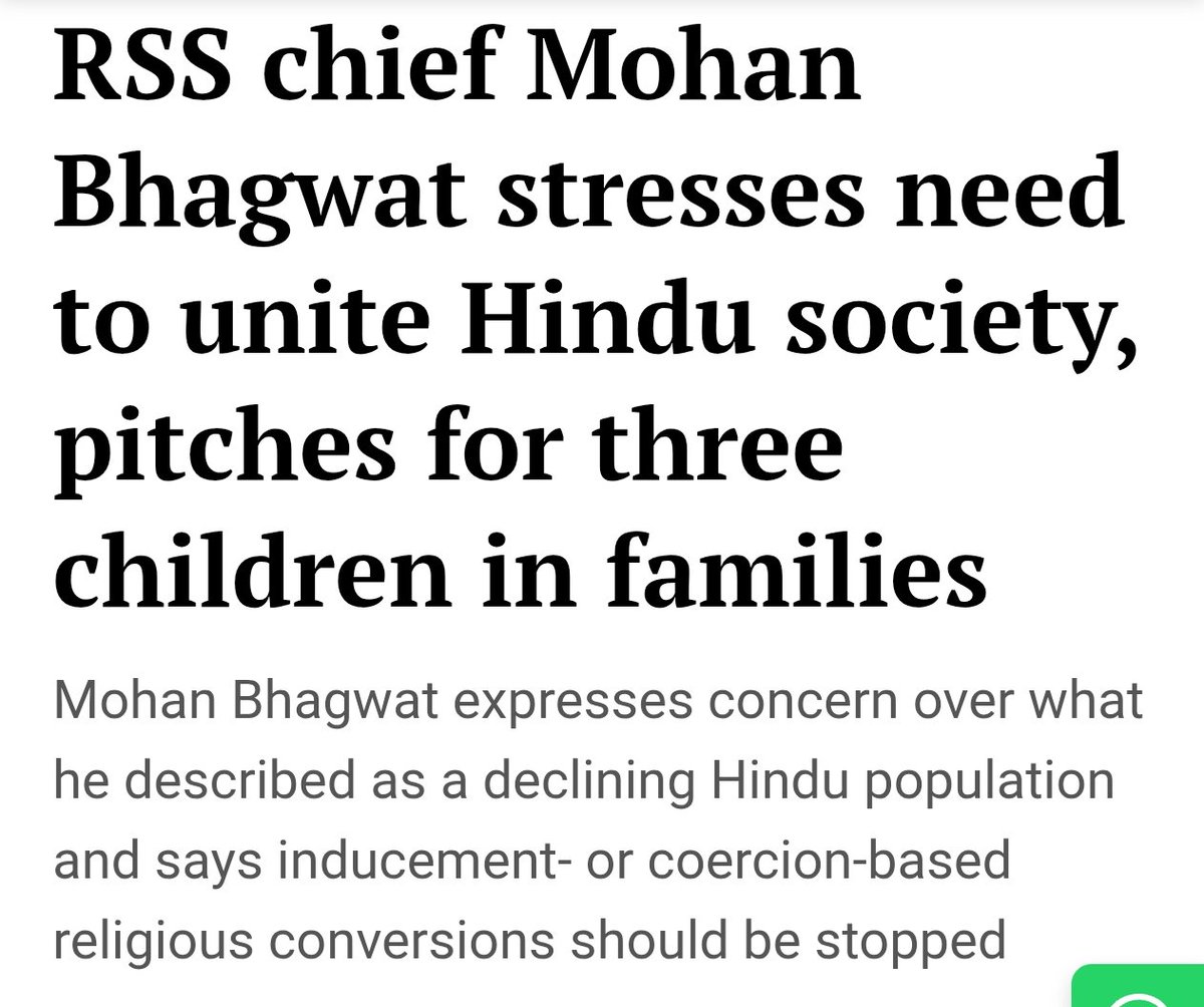 Unite Hindus, how? By targeting GCs? By bringing in OBC atrocities ACT? It isn't the unity he wants. He wants Hindus to be castrated. If everyone has Hindu DNA, then Hindu population decline shouldn't be a concern for you.
<a href="/ajeetbharti/">Ajeet Bharti</a> <a href="/JaipurDialogues/">The Jaipur Dialogues</a> <a href="/Sanjay_Dixit/">Sanjay Dixit ಸಂಜಯ್ ದೀಕ್ಷಿತ್ संजय दीक्षित</a>